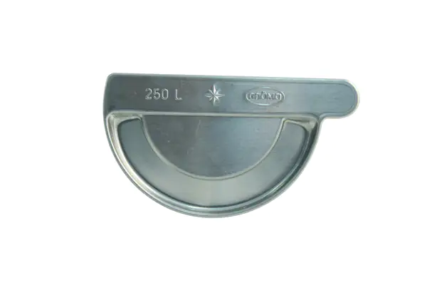 Marley Rinnen-Endstück NW 125 mm, für links, titan-zink