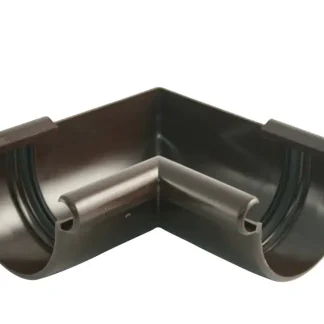 Marley Rinnenwinkel NW 75 mm, Innenecke, 90°, halbrund, braun