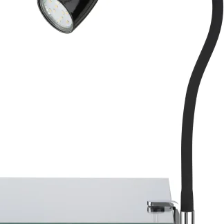 Briloner LED Klemmleuchte Elasti GU10, schwarz, warmweiß