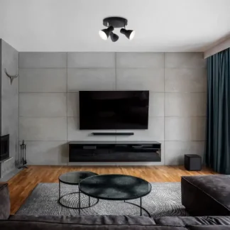 Briloner 3er Spot Cup schwarz Ø 21 cm E14