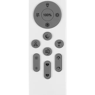 Di-Ka LED Deckenleuchte WIFI CCT LED mit Fernbedienung chrom - alu