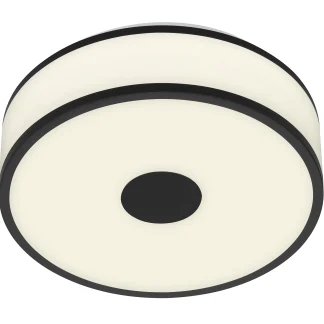 Briloner LED Deckenleuchte Block schwarz-weiß Ø 28 cm neutralweiß