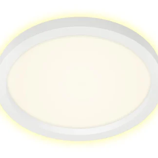 Briloner LED Panel Cadre weiß Ø 29,7 cm warmweiß, Backlight-Effekt
