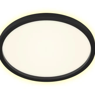 Briloner LED Panel Cadre schwarz Ø 42,5 cm warmweiß, Backlight-Effekt