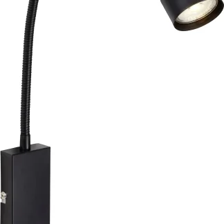 Briloner LED Touch Wandleuchte Tusi schwarz 5W, warmweiß