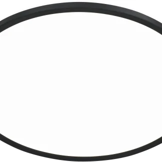 Briloner LED Panel Slim Ø 48 cm, schwarz, utraflach