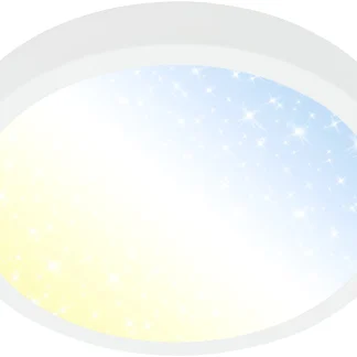 Briloner LED Deckenleuchte Runa Ø 28 cm weiß Sternencover CCT