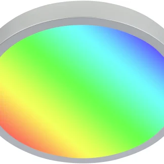 Di-Ka LED Aufbauleuchte Runa RGBW silber Ø 38cm