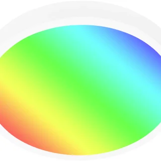 Briloner LED Deckenleuchte Runa Ø 38 cm, Metallrahmen weiß, RGBW