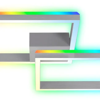 Briloner LED Deckenleuchte Frame Back 64 cm, alu, RGB CCT