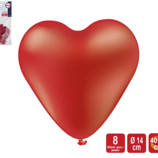 TIB Heyne Herz-Luftballon 8 Stück