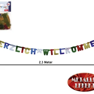 TIB Heyne Buchstaben Girlande Herzlich Willkommen 1 Stück