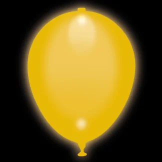 TIB Heyne LED Luftballons uni gelb leuchtend 5 Stück
