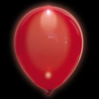 TIB Heyne LED Luftballons uni rot leuchtend 5 Stück