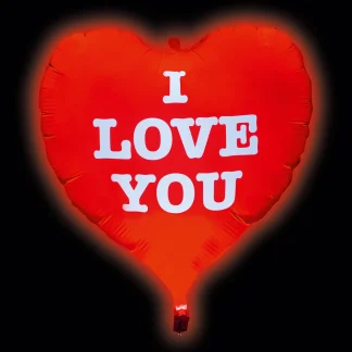 TIB Heyne Folienballon LED-Gigaloon HERZ - I love you