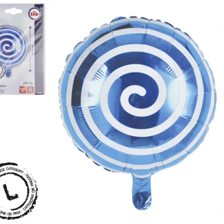 TIB Heyne Folienballon Lollipop blau 1 Stück