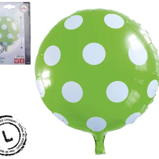 TIB Heyne Folienballon Punkte grün 1 Stück