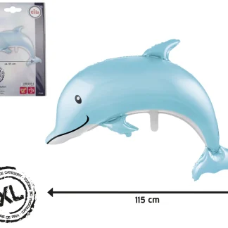 TIB Heyne Folienballon Delfin türkis 1 Stück