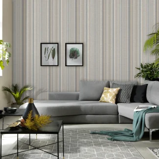 Guido Maria Kretschmer Vliestapete 10048-37 Fashion For Walls streifen taupe 10,05 x 0,53 m