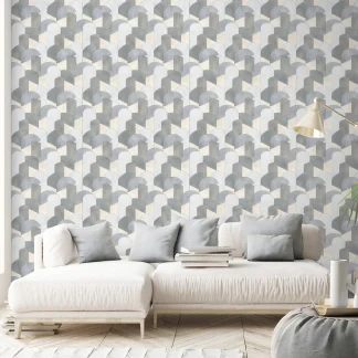 Erismann Vliestapete 10155-10 ELLE Decoration grafik grau 10,05 x 0,53 m