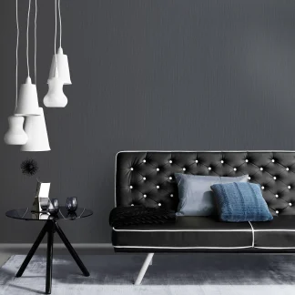 Erismann Vliestapete 10171-15 ELLE Decoration uni schwarz 10,05 x 0,53 m