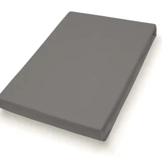 Vario Jersey-Spannbetttuch Elastan für Topper anthrazit, 190 x 200 cm