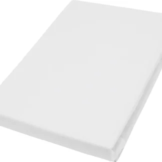 Vario Jersey-Spannbetttuch Elastan für Topper weiß, 100 x 200 cm