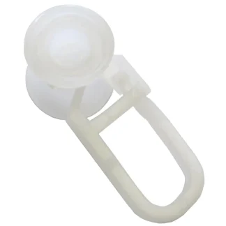 Gardinia U-Rollringe weiß, 20-er Pack
