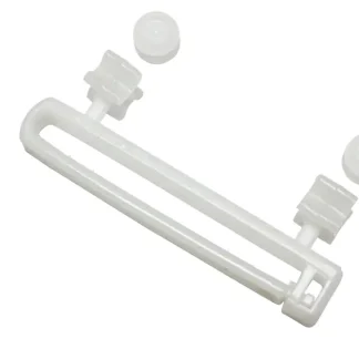 Gardinia Schlaufengleiter mit Rollen, weiß, 10-er Pack
