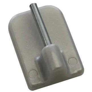 Gardinia Klebehaken silber matt, Höhe 11 mm, 4 Stück