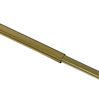 Gardinia Vitragestange flach messing, Ø 11 mm, ausziehbar 40 - 65 cm