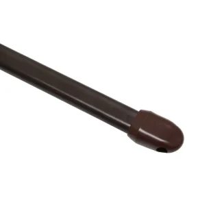 Gardinia Vitragestange flachoval braun, Ø 11 mm, ausziehbar 100 - 160 cm