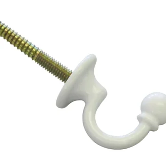 Gardinia Zierhaken Barock weiß, 3 cm, 2 Stück