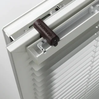 Gardinia Klemmträger für Aluminium-Jalousien braun, Metall, 2 Stück