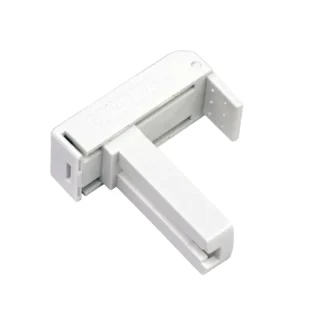 Gardinia Universal-Klemmträger weiß, Kunststoff, 2 Stück