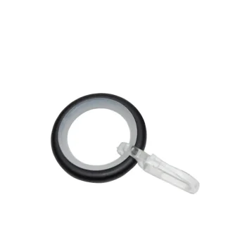 Gardinia Ringe mit Haken zu Stilprogramm Memphis, Ø 16 mm, schwarz
