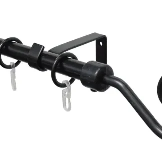Gardinia Stilgarnitur Hook schwarz, 130 - 240 cm