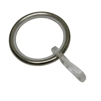 Gardinia Ringe mit Gleiteinlage, Ø 22/25 mm, edelstahl-optik
