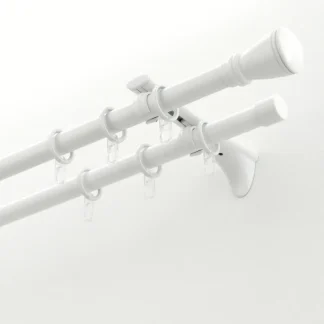 Gardinia Träger Universal Chicago weiß weiß, Ø 20 mm