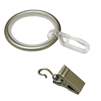 Gardinia Ringe mit Gleiteinlage Kira champagner, Ø 19 mm