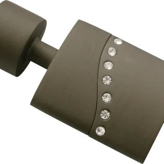 Gardinia Endknopf Kira Flat cappuccino, Ø 19 mm