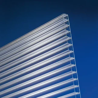 Gutta Polycarbonat-Doppelstegplatte 200 x 98 cm 16 mm klar