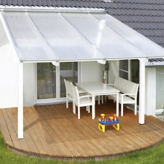 Gutta Polycarbonat-Doppelstegplatte 500 x 98 cm 16 mm klar