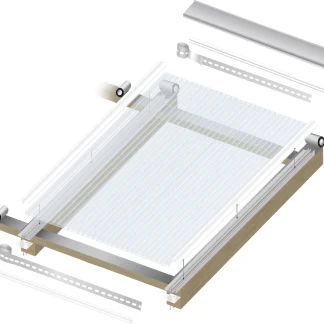 Gutta Polycarbonat-Doppelstegplatte 250 x 105 cm 10 mm klar