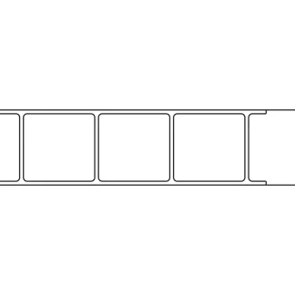 Gutta Polycarbonat-Doppelstegplatte Dual Estetics 200 x 98 cm 16 mm klar