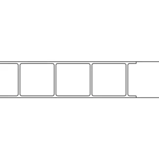 Gutta Polycarbonat-Doppelstegplatte Dual Estetics 250 x 98 cm 16 mm klar