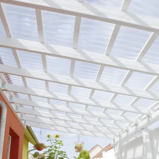 Gutta Polycarbonat-Wellplatte Sinus 76/18 200 x 90 cm 1,4 mm klar
