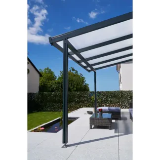 Gutta Doppelstegplatte Zebraplatte 250 x 98 cm 16 mm weiß