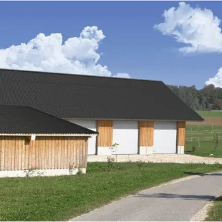 Gutta Wellplatte Shelltec Sinus 95/34 200 x 95 cm 4 mm schwarz
