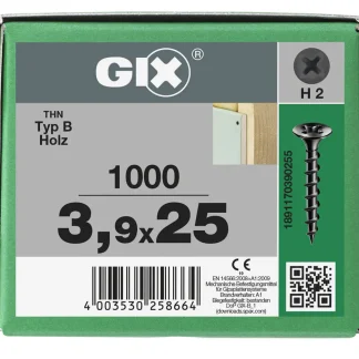 Spax Trockenbauschrauben 3.9 x 25 mm PH 2 Grobgewinde - 1000 Stk.